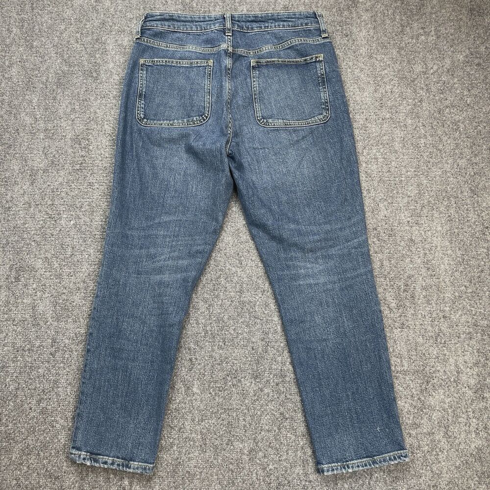 Anthropologie Pilcro Jeans Womens 30 Slim Ankle High Rise Distressed V Stitch - Picture 3 of 10